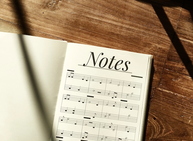 Free Photo musical notes