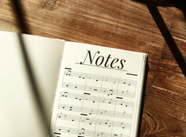 Free photo musical notes