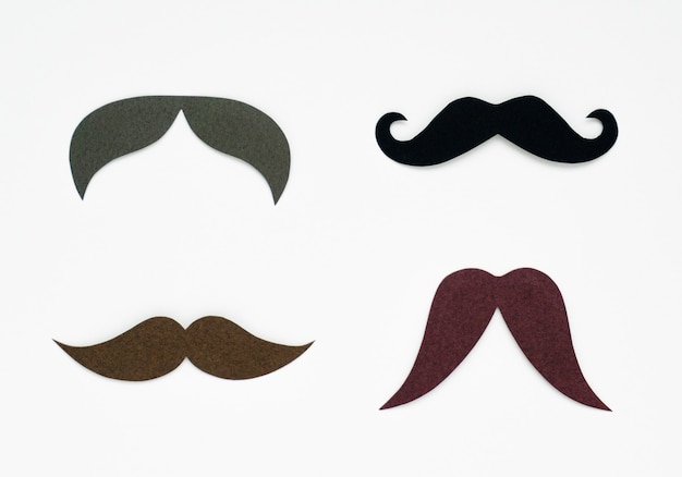 Free photo mustache paper craft