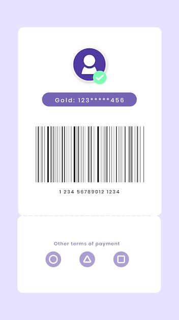 Free Photo my barcode screen digital payment for smartphone