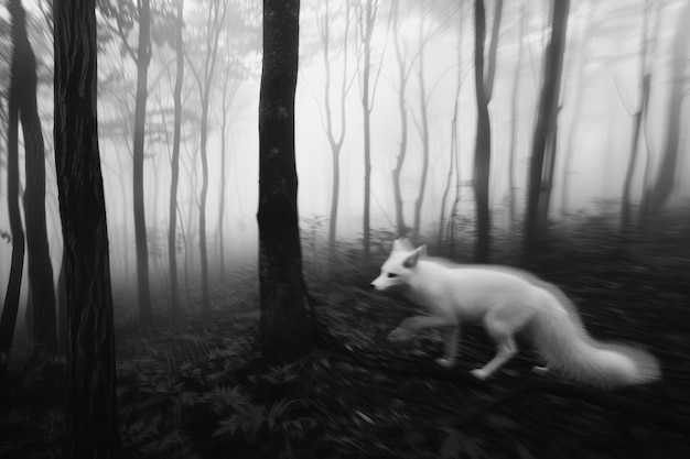 Free Photo mysterious character in forest