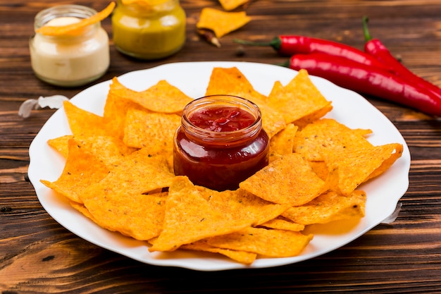 Free Photo nachos still life