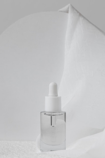 Free photo nail serum with transparent bottle