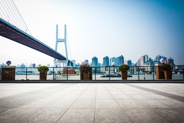 Free Photo named bayi bridge in the night of shanghai china.