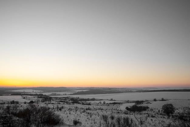 Free photo natural beautiful winter landscape