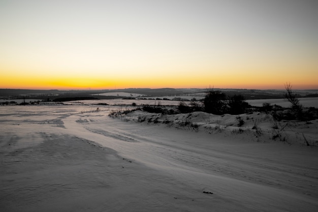 Free Photo natural beautiful winter landscape