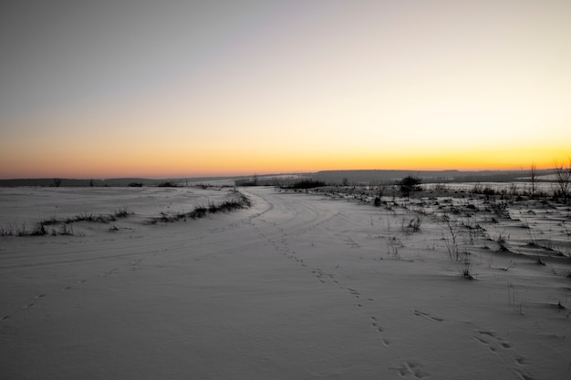 Free photo natural beautiful winter landscape