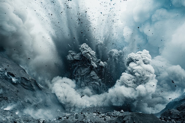 Free photo natural disaster volcanic eruption