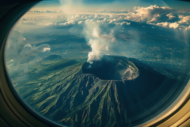 Free photo natural disaster volcanic eruption