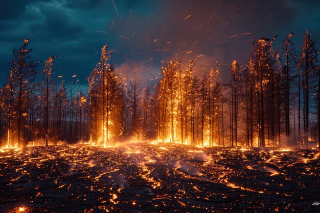 Natural disaster volcanic eruption