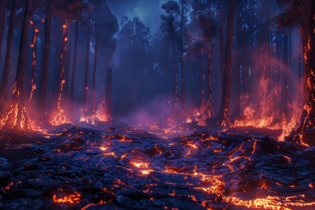 Natural disaster volcanic eruption