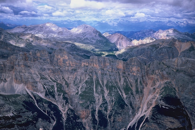 Natural landscape of mountains