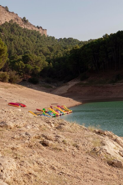 Natural landscape with beach