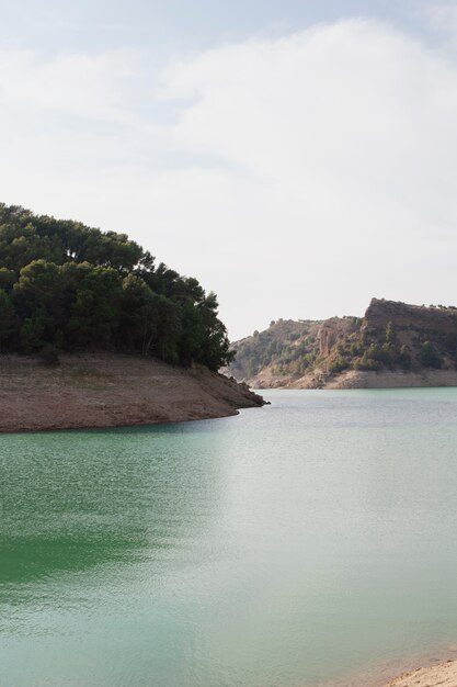 Natural landscape with river