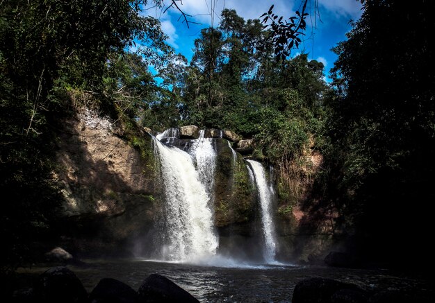 Natural Outdoors Forest Waterfall Beautiful Scenic