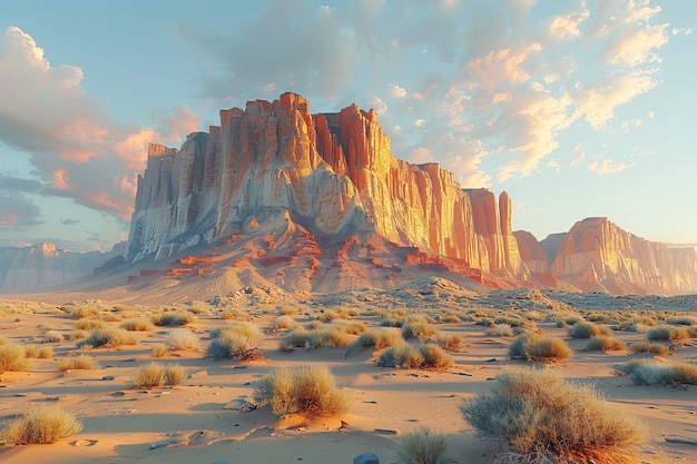 Natural rock formations landscape