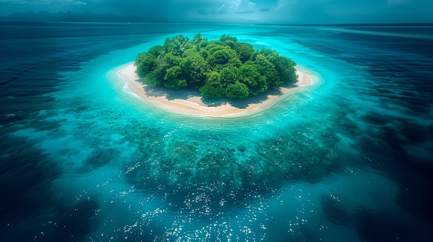 Nature landscape with beach view