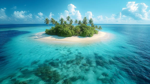 Nature landscape with beach view