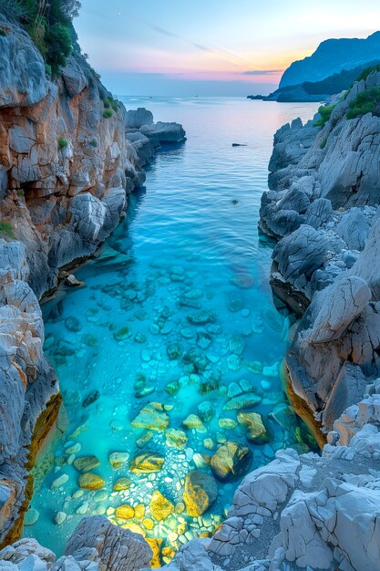 Nature landscape with beach view