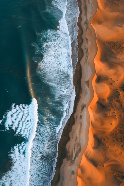 Nature sea landscape with idyllic view of water