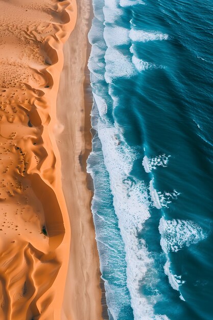 Nature sea landscape with idyllic view of water