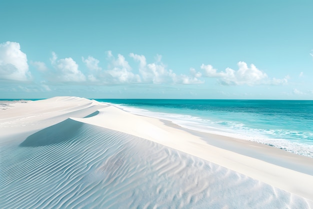 Free photo nature sea landscape with idyllic view of water