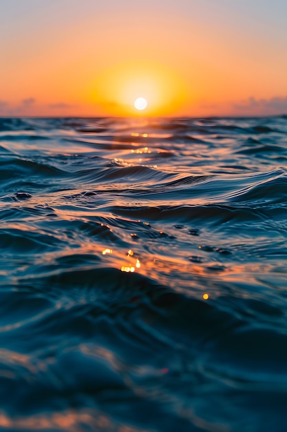 Free photo nature sea landscape with idyllic view of water