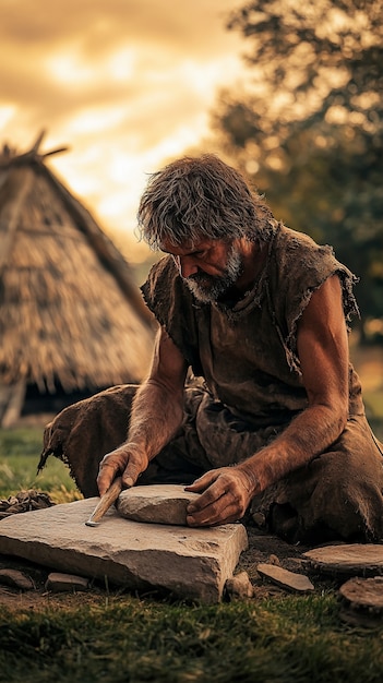 Free Photo neolithic period lifestyle