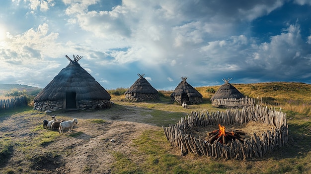 Free Photo neolithic period lifestyle