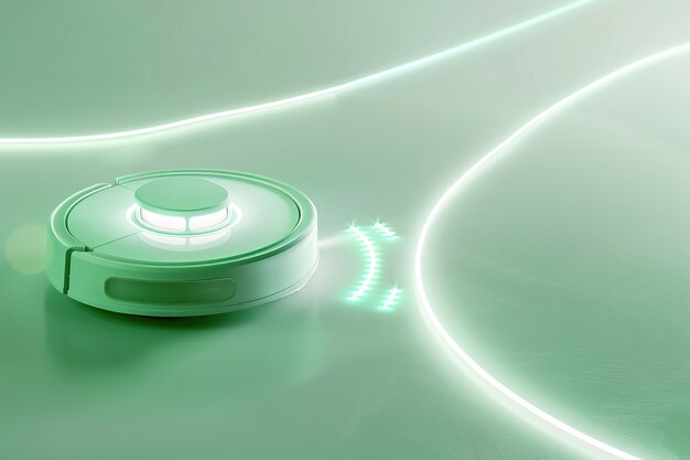 Neon robot vacuum cleaner