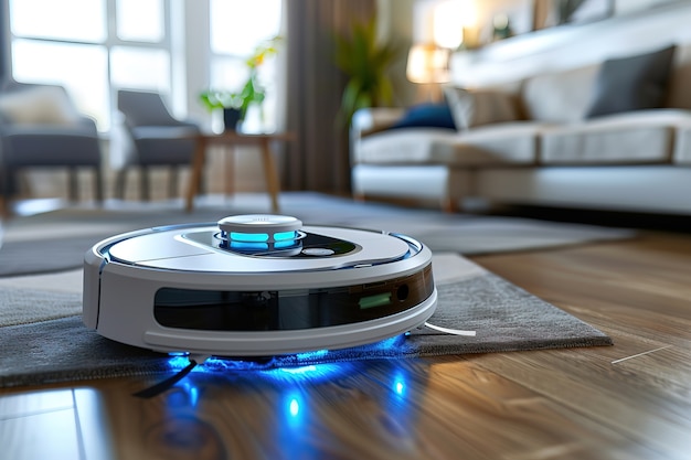 Neon robot vacuum cleaner