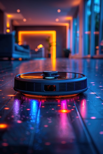 Neon robot vacuum cleaner