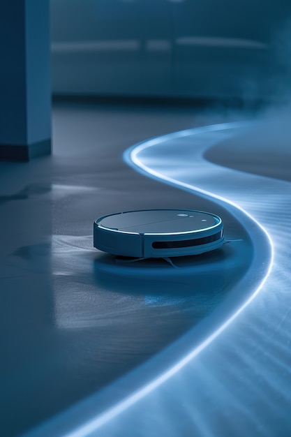 Neon robot vacuum cleaner