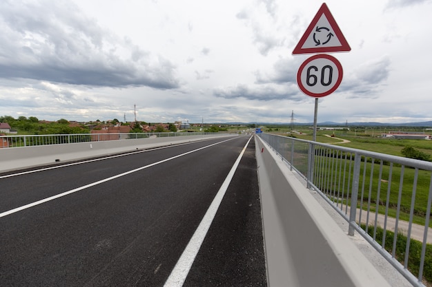 Free Photo new recently built highway in brcko district, bosnia and herzegovina