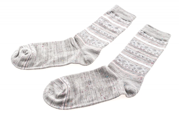 Free photo new socks isolated on white