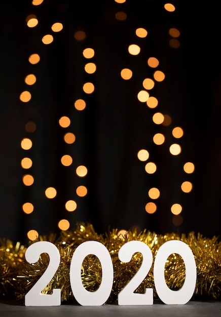 Free Photo new year 2020 celebration at night