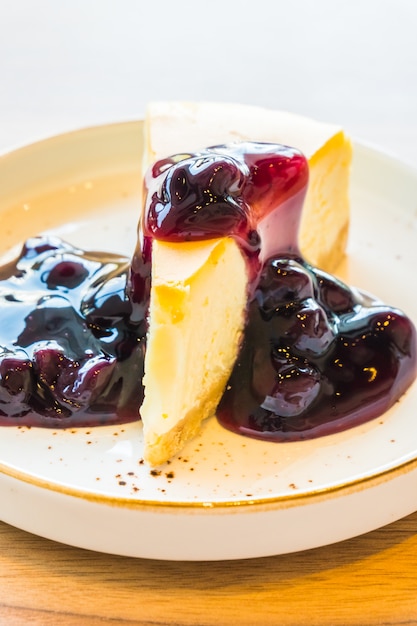 Free photo new york cheese cake