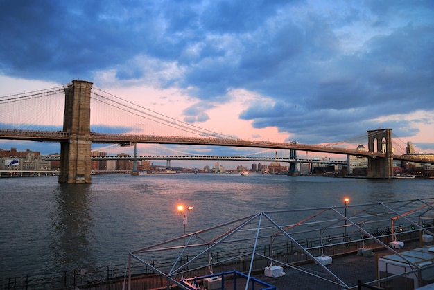 New York City Brooklyn Bridge panorama