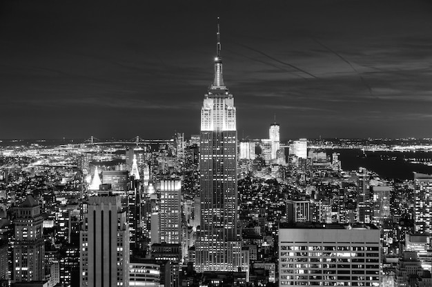 New York City Manhattan skyline aerial view