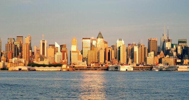 New York City Manhattan at sunset