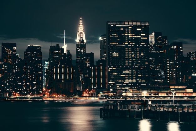 NEW YORK CITY, NY, USA - JUL 12: Chrysler Building at night on July 12, 2014 in Manhattan, New York City. It was designed by William Van Alena as Art Deco architecture and the famous landmark.