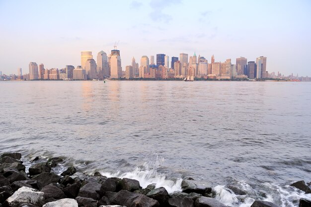 New York City river shore