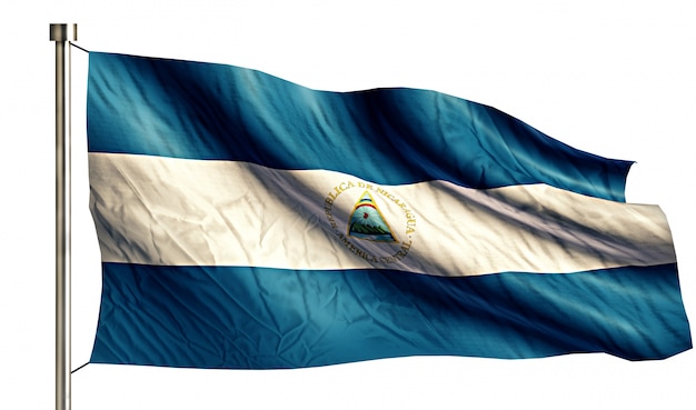 Free Photo nicaragua national national flag isolated 3d white background