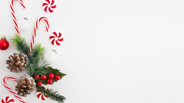 Nice christmas background on white background with copy space