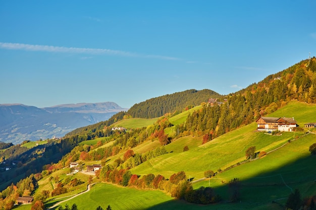 Nice panoramic view of Italian Dolomities