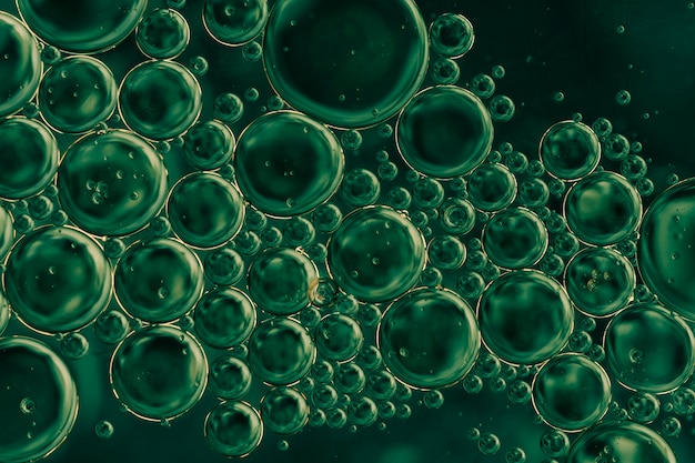 Night vision close up bubbles