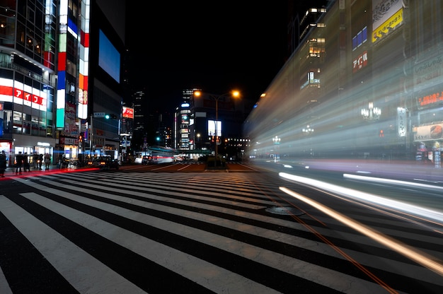 Nightlife city sparkles of light