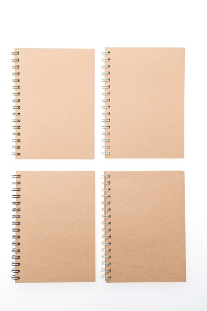 Notepads placed in a square