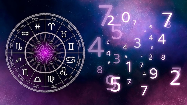 Free photo numerology concept composition