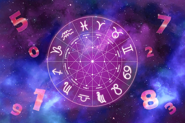 Free photo numerology concept composition